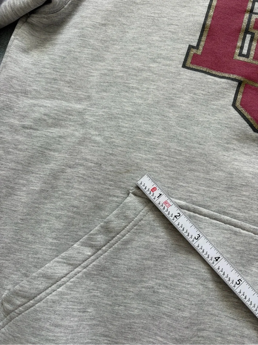 2000s adidas university of denver grey hoodie sweatshirt collegiate logo size M